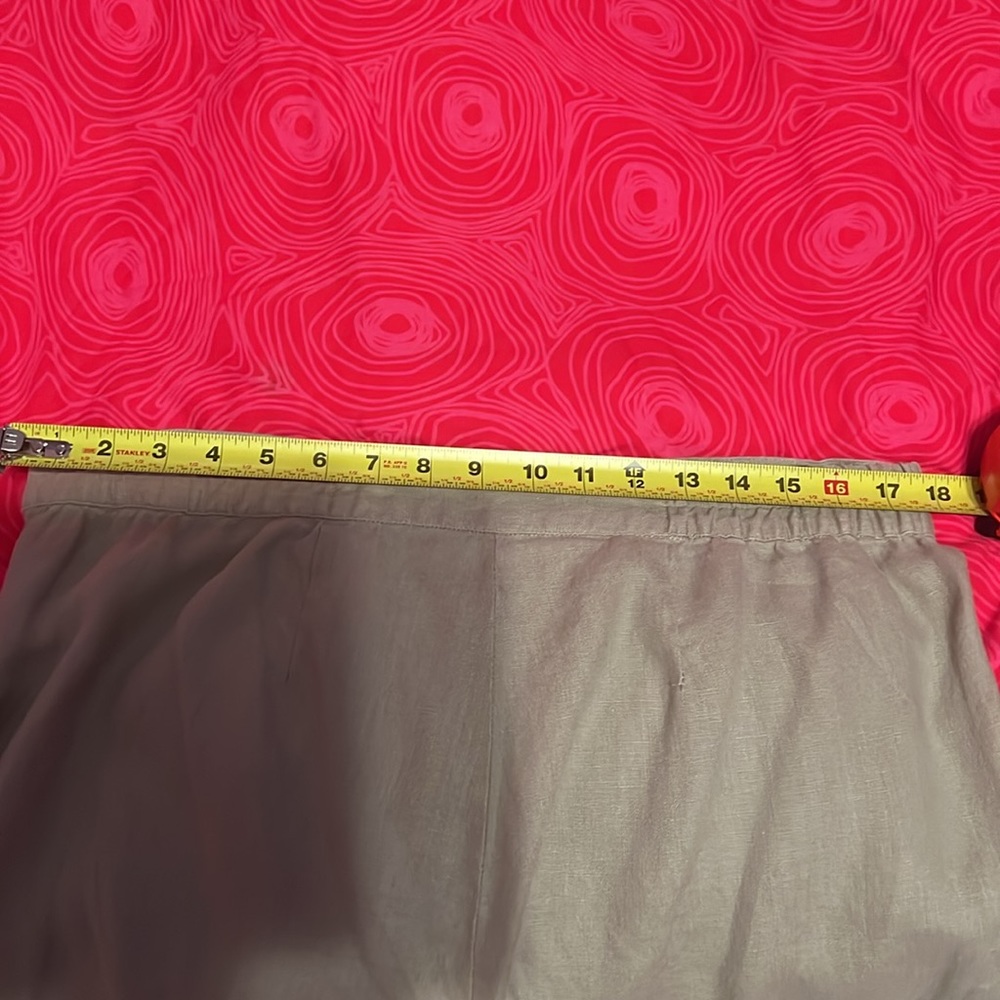 Linen light color wide leg pants - Picture 10 of 12